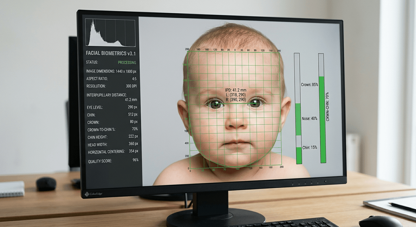 Demystifying dimensioni foto passaporto: A Technical Guide to Biometric Ratios